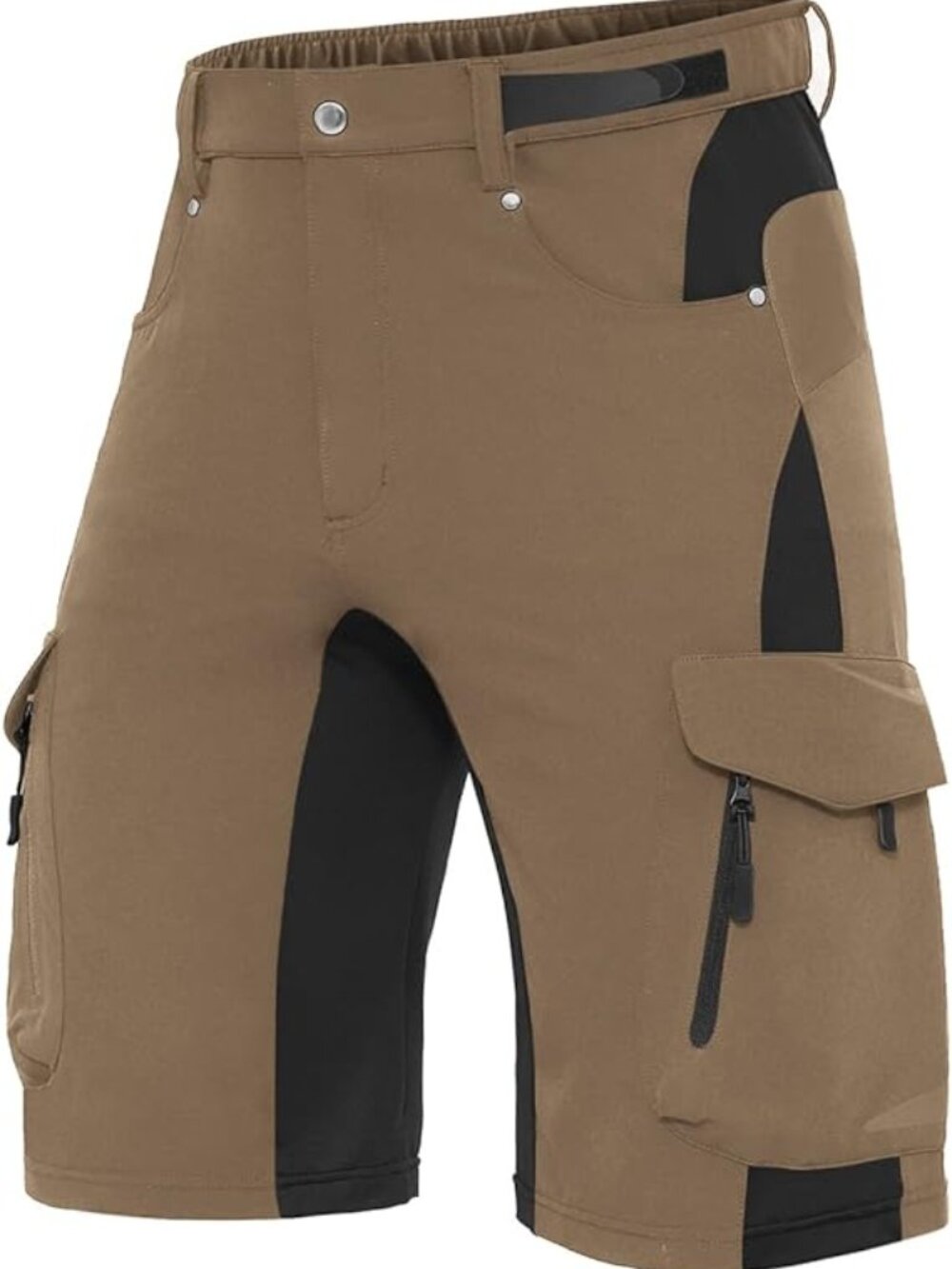 Men's Outdoor Quick Dry Hiking Shorts - 6 Pockets -Khaki